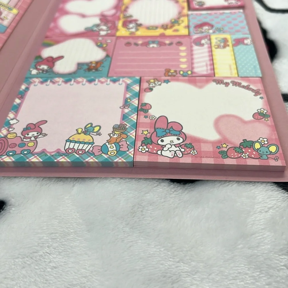 My Melody Memo Book-Style Set of Sticky Notes and Stationary Pages